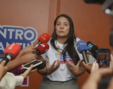 Rowenna Brito, no Encontro Estudantil da Rede Estadual de Educação