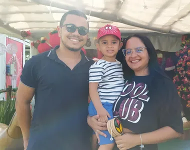 Família está curtindo a Fenagro com muita alegria