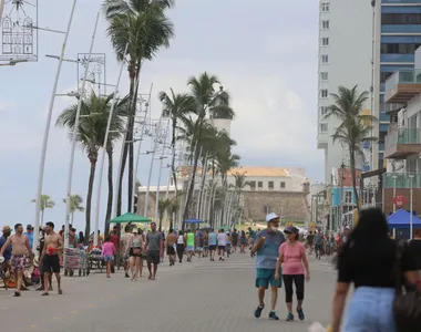 Calçadão da Barra, em Salvador