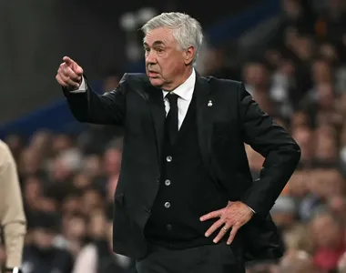 Carlo Ancelotti, treinador do Real Madrid