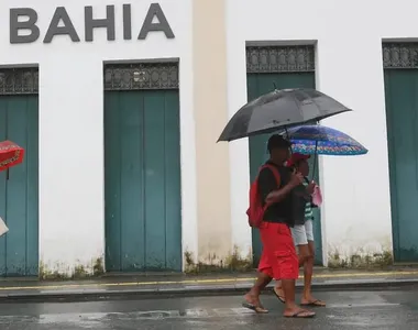 Salvador em dia de chuva