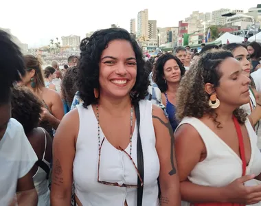 Irina veio de Manaus para conhecer a festa