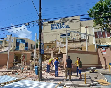 Não havia alunos no local no momento do incidente