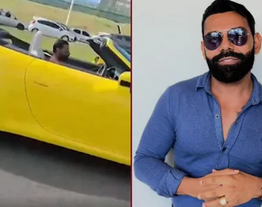 Pablo dirigindo em Porsche