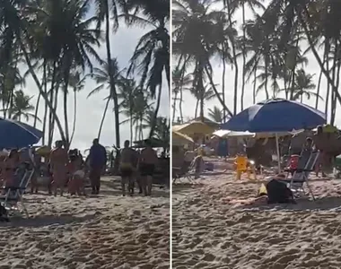 Banhistas brigam na Praia de de Vilas do Atlântico