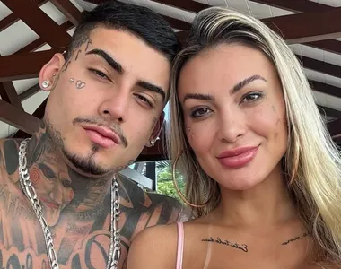 Andressa Urach e o namorado Kylian Cria