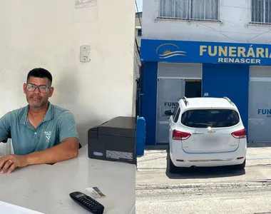 Luciano Souza Santos trabalha na Funerária Renascer e foi vítima de assalto na terça-feira (12)