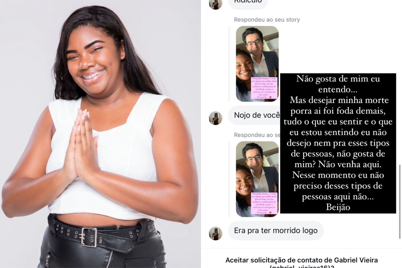 Raquel manda recado para haters: 