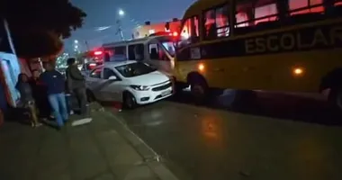 Imagem ilustrativa da imagem Motorista de micro-ônibus passa mal e acidente deixa três feridos