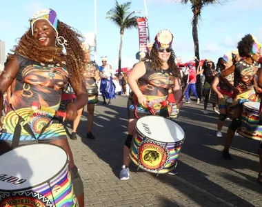 Grupo A Mulherada, na tarde deste sábado (22), no Circuito Orlando Tapajós