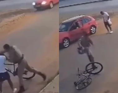 PM agrediu ciclista e quebrou as rodas da bike