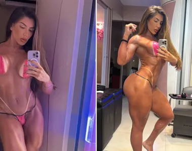 Andrea de Andrade é conhecida como a 'Rainha das supercoxas'