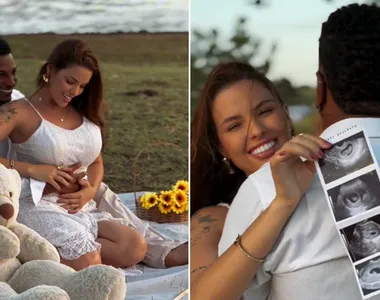 Monique Borges e Dum Ice anunciaram gravidez neste domingo (11)
