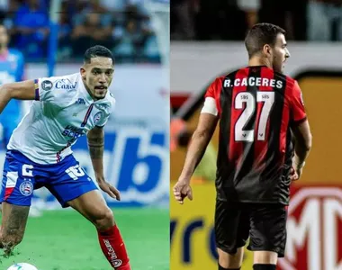 Laterais Gilberto e Raul Cáceres