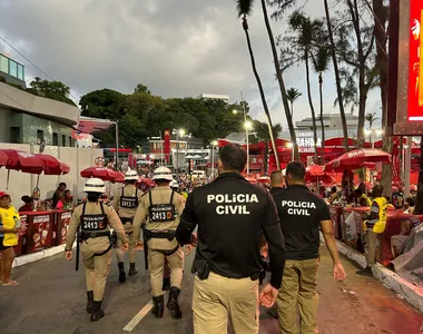 Forças de segurança estiveram a postos durante todo o festejo