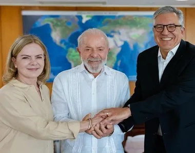 Gleisi, Lula e Alexandre Padilha