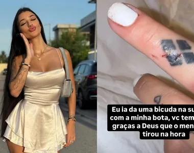 Bia faz relato da treta