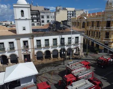 Incêndio atingiu o salão nobre da Casa