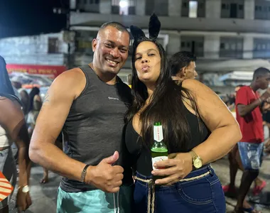 Camila Araújo e o esposo