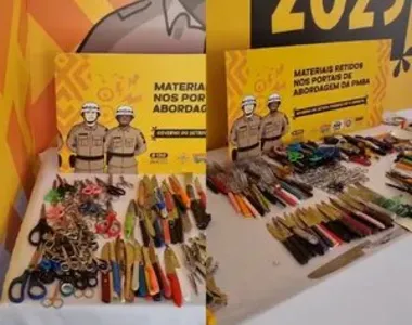 Armas foram encontradas durante abordagem nos Portais