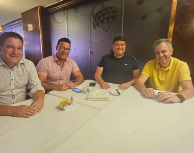 Almoço com o presidente do PDT Félix Mendonça