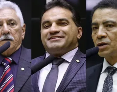 Os deputados Bosco Costa, hoje suplente, Josimar Maranhãozinho e Pastor Gil