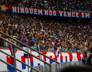 Torcida do Bahia presente na Fonte Nova