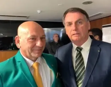 Luciano Hang ao lado de Jair Bolsonaro