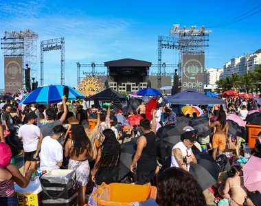 Público chegou cedo para o show
