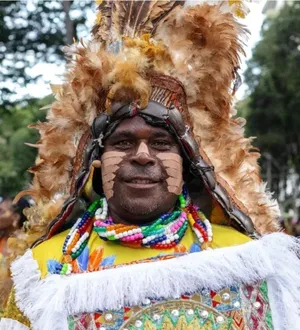 Imagem ilustrativa da imagem Bloco afro-índigena Commanche do Pelô realiza "Festa dos Caboclos"