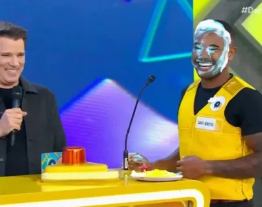 Davi Brito durante 'Domingo Legal'