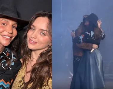 Ivete, Rafa Kalimann e Nattan durante São João de Petrolina