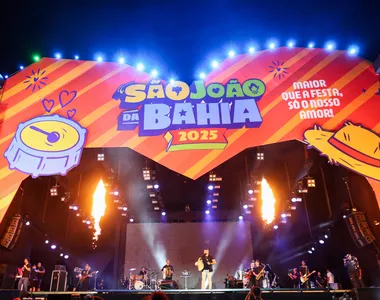 Palco das apresentações no Parque de Exposições de Salvador