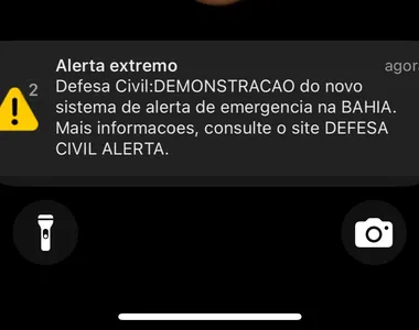Alerta aconteceu por volta das 14h30 deste sábado (14)