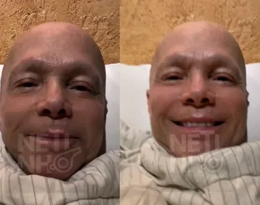 Netinho em seu quarto no hospital Aliança Star