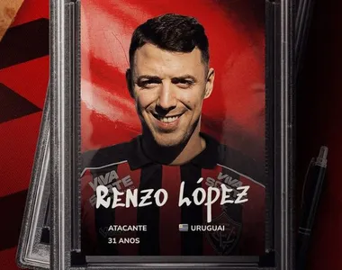 Anúncio de Reno López no Vitória