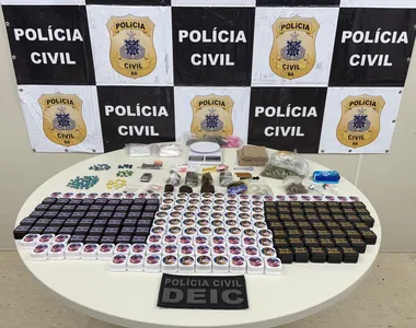 Investigado foi autuado em flagrante por tráfico de drogas