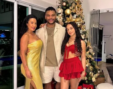 Scheila, Tony e a filha Giulia
