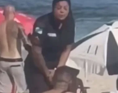 PM encontra marido na praia