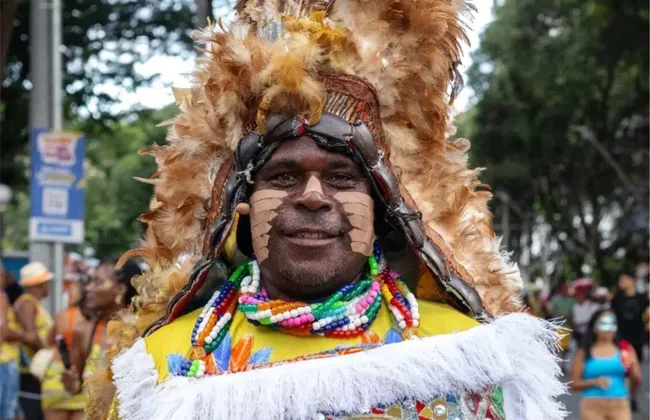 Imagem ilustrativa da imagem Bloco afro-índigena Commanche do Pelô realiza "Festa dos Caboclos"
