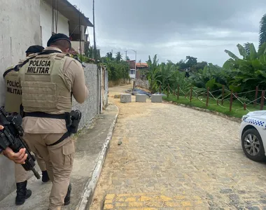 Operação policial no Marcelino, na Ilha de Itaparica