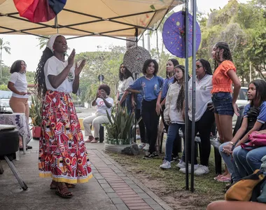 Galera se reuniu no bairro