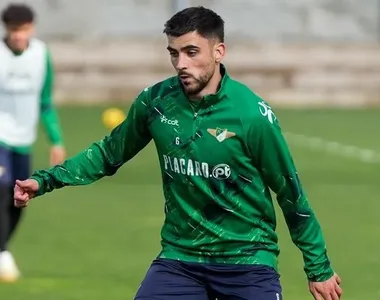 Rúben Ismael em treino do Moreirense