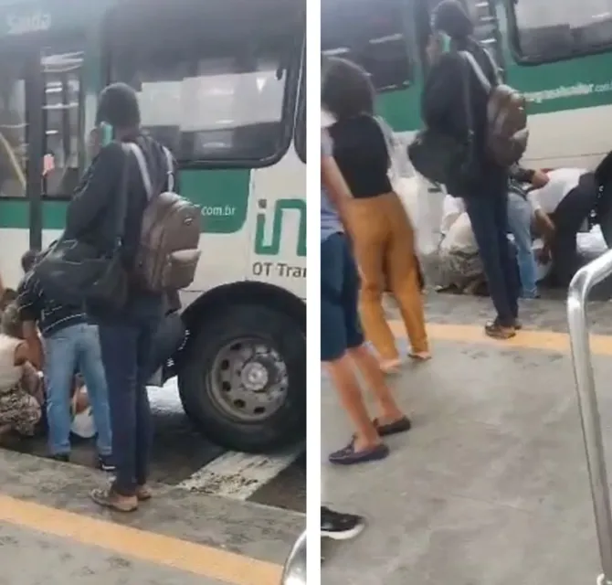 Imagem ilustrativa da imagem Idosa é atropelada após cair de ônibus na Estação Acesso Norte