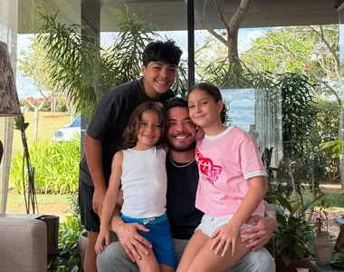 Wesley Safadão e os filhos