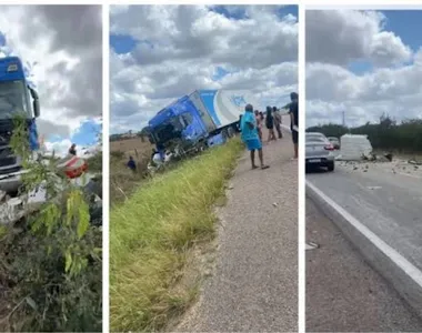 Acidente aconteceu no trecho de Caldeirão Grande