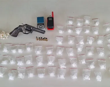 Material apreendido durante ação