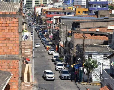 Uma das ruas da Boca do Rio