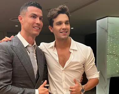 Cristiano Ronaldo e Luan Santana