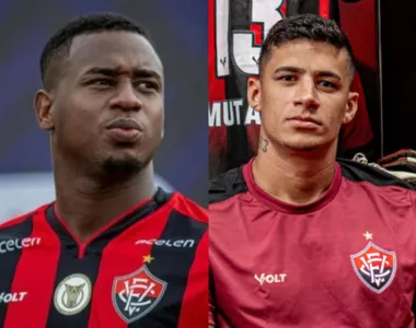 Dudu e Camutanga, jogadores do Vitória